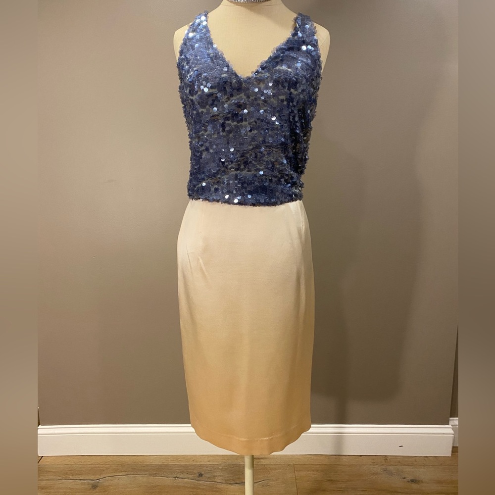 Krizia vintage champagne skirt, size 44